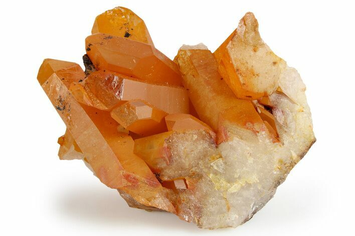 Tangerine Quartz Crystal Cluster - Brazil #257129